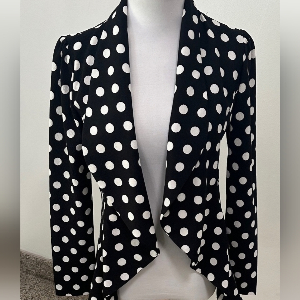 Stylish MOA USA Polka Dot Blazer Size Small - Picture 3 of 6